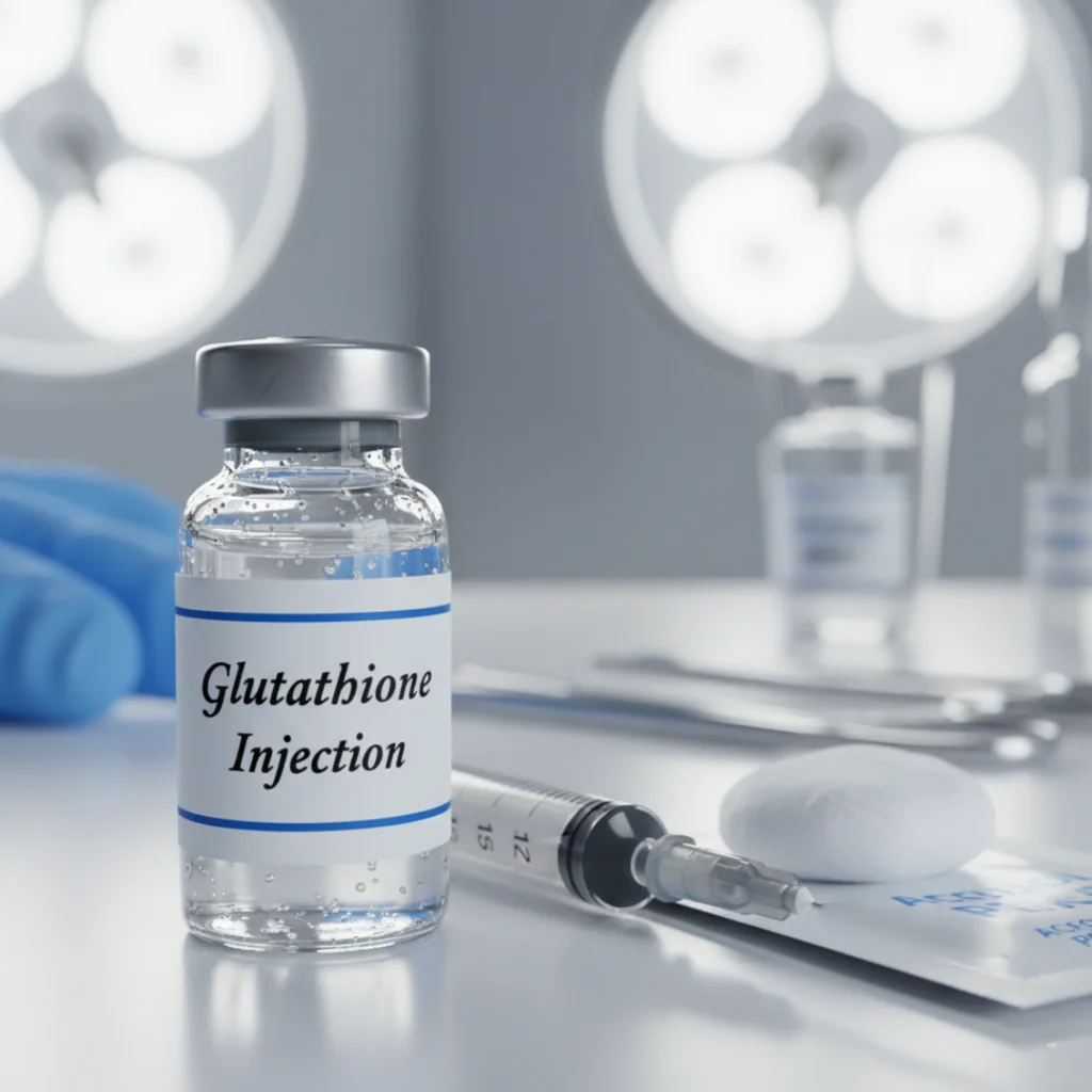 Provider preparing a glutathione injection at AgeRejuvenation
