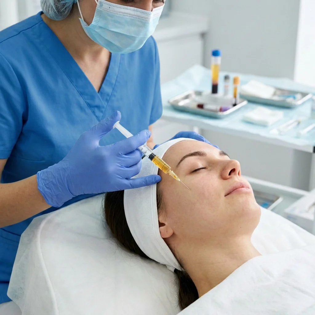 PRP microneedling skin rejuvenation session at AgeRejuvenation